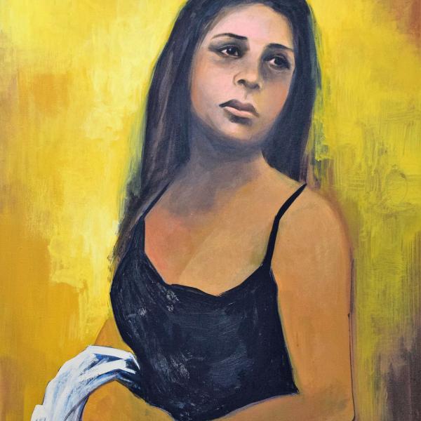 Kagaras Vasileios, Lost innocence, 2019, acrylic, 0,60Χ0,80m